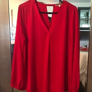 Red blouse